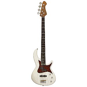 Contrabaixo Aria Pro II Detroit 4 Cordas Open-Pore White
