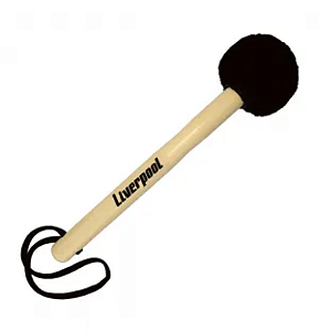 Baqueta Maçaneta p/ Bumbo Liverpool MC48 30cm Preta UNIDADE