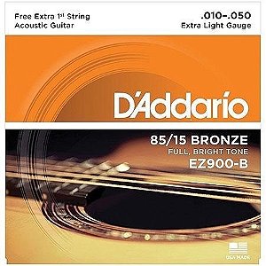 Encordoamento D'addario Violão Aço Bronze .010-.050 EZ900