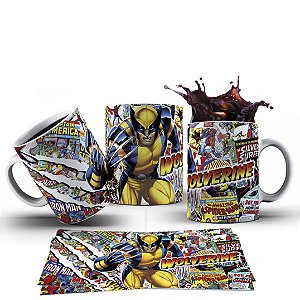 Caneca Xícara Personalizada Wolverine Cerâmica 325ml