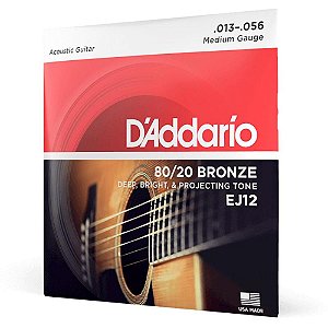 Encordoamento D'addario Violão Aço 013-056 EJ12