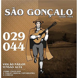 Encordoamente São Gonçalo Violão Nylon Cristal Pesada c/ Bol