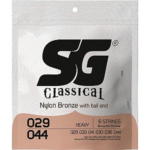 Encordamento SG Violão Nylon Bronze Tensão Pesada c/ Bol