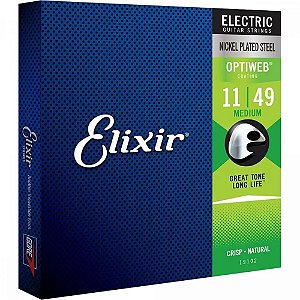 Encordoamento Elixir Optiweb Média .011-.049