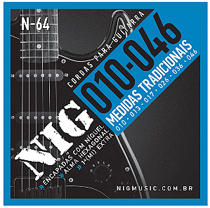 Encordoamento NIG Para Guitarra N64