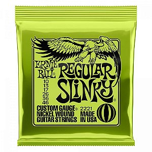 Encordoamento Ernie Ball 010 Regular Slinky p/ Guitarra