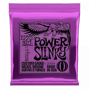 Encordoamento Ernie Ball 011 Power Slinky p/ Guitarra