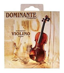 Encordoamento Para Violino 4/4 Aço Inox Dominante
