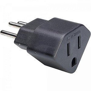 Adaptador 3 Pinos 10A ADP2-33 Preto MarGirius