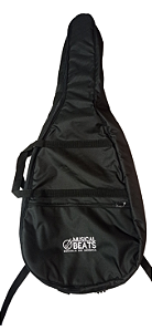 Bag p/ Violão Folk Personalizada Musical Beats Preto