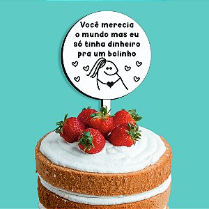 Topo de bolo BENTO CAKE N°6