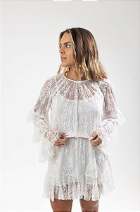 Vestido Branco Renda - especial noiva
