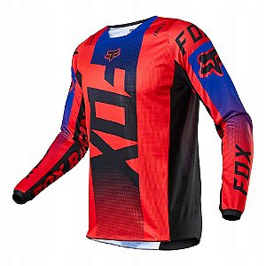 Camisa MX Fox 180 OKTIV Vermelha