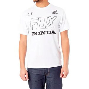 Camiseta Fox Honda Optane Branco Masculino