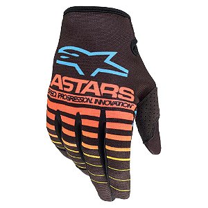 Luva Alpinestars Radar 22 Preto e Laranja