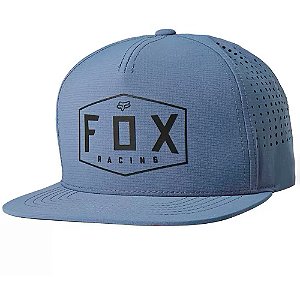 Boné Fox Aba Reta Crest Snapback Azul Claro