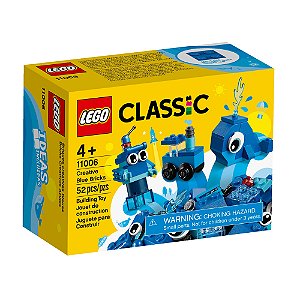 Lego Classic Peças Azuis Criativas 11006 - 52pcs