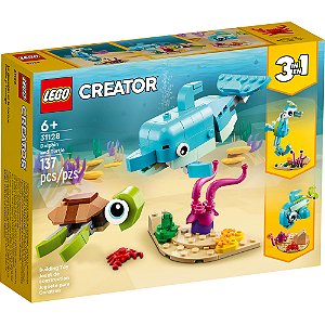 Lego Creator Golfinho e Tartaruga 31128 137 peças
