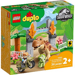 Lego Duplo Fuga Dos Dinossauros T. Rex E Triceratops 10939