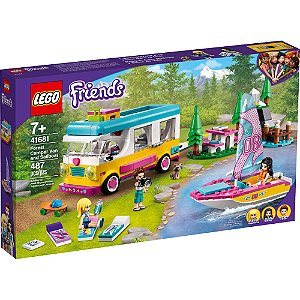 Lego Friends Trailer e Barco à Vela na Floresta 41681 487pcs