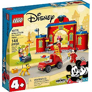 Lego Juniors Caminhão e Quartel de Bombeiros do Mickey e Amigos 10776 144pcs