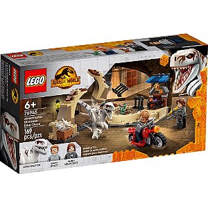 Lego Jurassic World Dinossauro Atrociraptor: Perseguição de Motocicleta 76945 169pcs