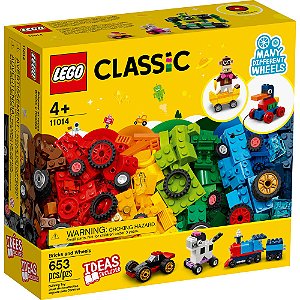 Lego Classic Blocos e Rodas 11014 - 653pcs