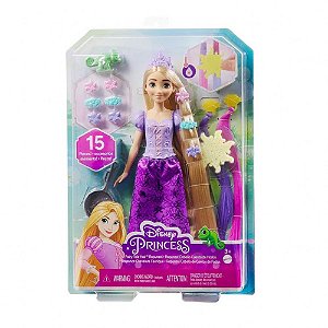 Boneca Mattel Disney Rapunzel Cabelo Mágico HLW18