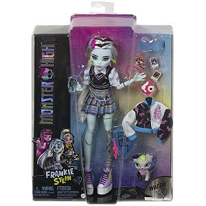 Boneca Mattel Monster High Skulltimates Secrets Frankie Stein - Azul