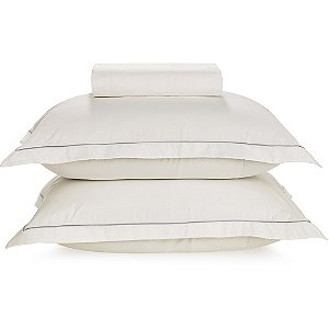 Jogo de Cama Karsten Royal 180 Fios 3 Peças Casal Branco
