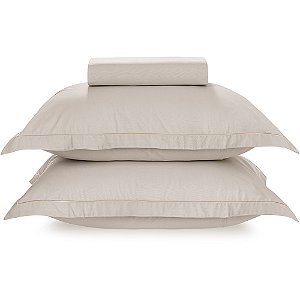 Jogo de Cama Karsten Royal 180 Fios 3 Peças Queen Bege