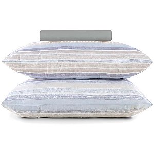 Jogo de Cama Altenburg Rustic Stripes TA 3 Peças Casal Cinza