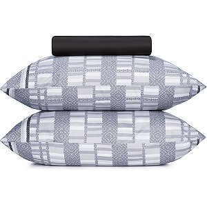 Jogo de Cama Altenburg Tonal Grey TA 3 Peças Queen Cinza