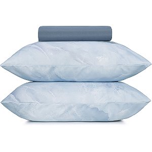Jogo de Cama Altenburg Agua Marinha TA 3 Peças Casal Azul
