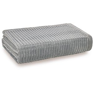 Manta Karsten Lima Fleece Queen Cinza