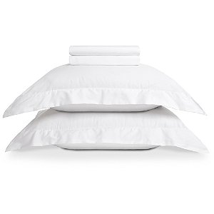 Jogo de Cama Karsten Domos 270 Fios 4 Peças Queen Branco
