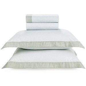 Jogo de Cama Karsten Alissa 180 Fios 4 Peças Queen Verde