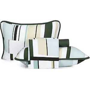 Jogo de Cama Altenburg Gallery Malha 4 Peças Queen Verde