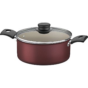 Caçarola Tramontina Turim 20cm 2800ml Antiaderente Vermelho