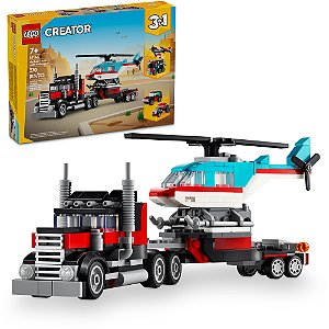 Lego Creator Caminhão Plataforma de Helicoptero 31146 270pcs