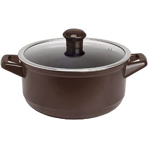 Caçarola de Ceramica Ceraflame Duo 22cm 3200ml Marrom