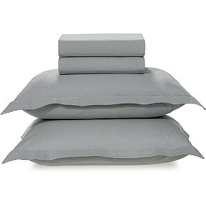 Jogo de Cama Karsten Tom 200 Fios 4 Peças Casal Azul