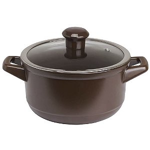 Caçarola Ceraflame Duo 20cm 2500ml Marrom Chocolate
