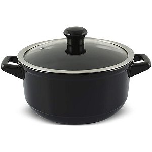 Caçarola Ceraflame Duo 22cm 3200ml Preto