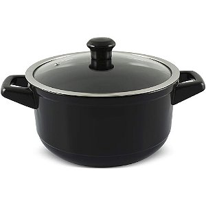 Caçarola Ceraflame Duo 24cm 4300ml Preto