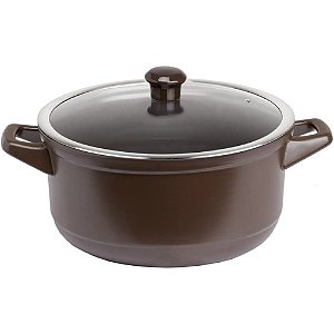 Caçarola Ceraflame Duo 28cm 6000ml Marrom Chocolate