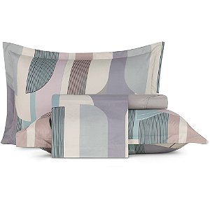 Jogo de Cama Altenburg Architeckture TA 4 Peças Queen Bege