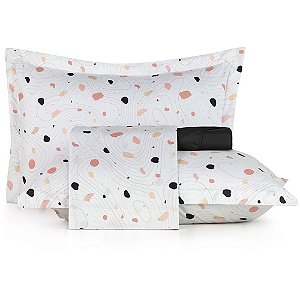 Jogo de Cama Altenburg Contemporary TA 4 Peças Casal Preto