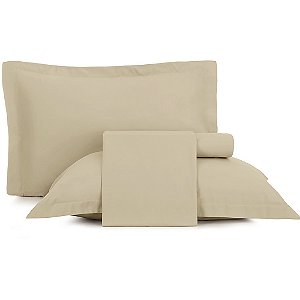 Jogo de Cama Altenburg Tan TA 4 Peças Queen Bege