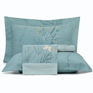 Jogo de Cama Altenburg Studio Floral 200 Fios 4 Peças Queen